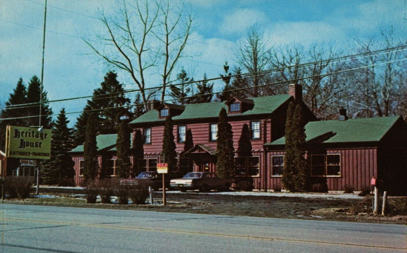 Heritage House Antiques and Paintings - Vintage Postcard (newer photo)